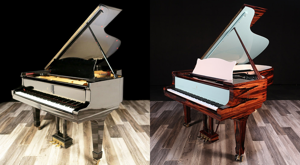 1910 Steinway B before and after restoration
